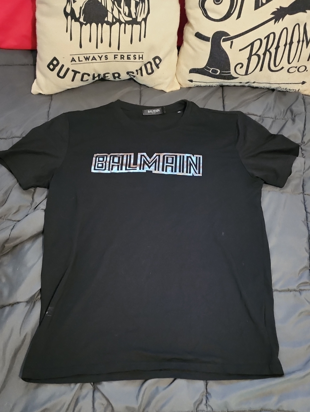 Balmain Paris Black T-Shirt Size M
